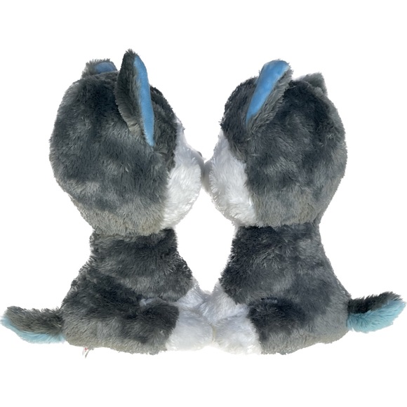 Ty Silk Husky Dog Plush Classic Husky Wolf Slush TySilk Puppy Soft Set - Picture 4 of 6